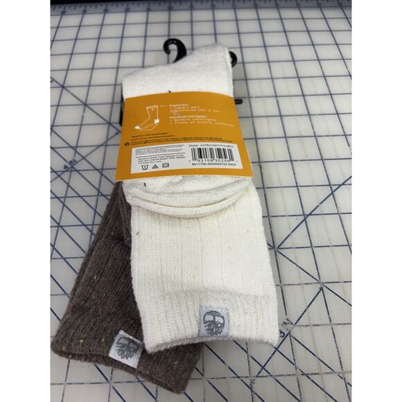 NWT TIMBERLAND WOMEN'S BOOT SOCKS 2 PAIR MULTICOLOR‎ Sz US 6.5 - 9.5 LOGO - Picture 4 of 6